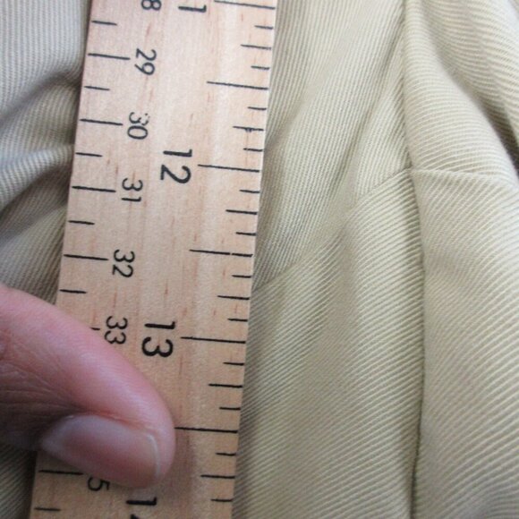 Zegna Sports Men's Chino Pants 36 x 34 Beige Cotton Rayon Office Business 552 - Picture 14 of 16